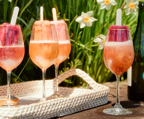 Waterfall Wine Glasses for Frosé