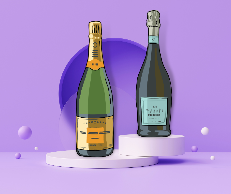 Prosecco vs Champagne:  What's the Difference 2024