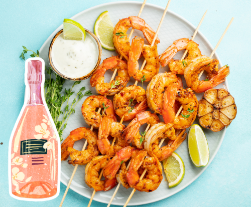 Rosé Pairing With Grilled Shrimp