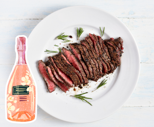Rose Pairing With Grilled Steak