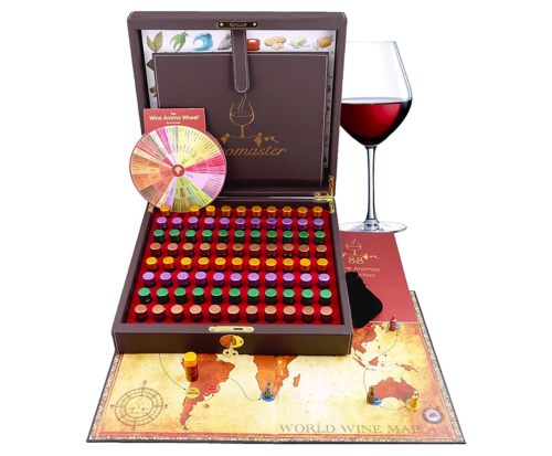 Master Wine Aroma Kit: 88 Wine Aromas with Wine Game & Wheel
